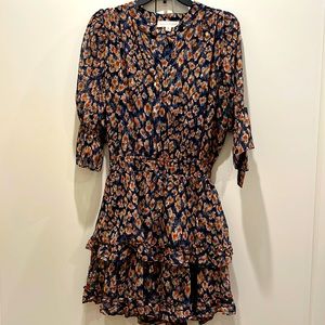 Love stitch size medium blue ruffle dress with elastic waist.